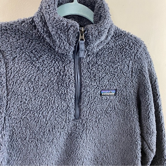 Patagonia Women's Gray Los Gatos Teddy Fleece 1/4 Zip Jacket Coat Sz XS - Picture 3 of 11